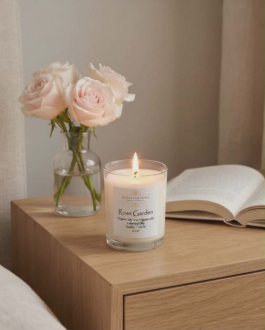 CANDLES: Glass Jar with Bamboo Lid 6 oz