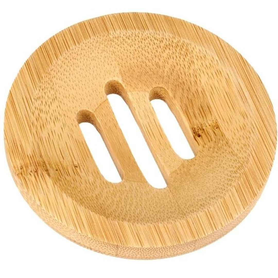 Shower Steamer Bamboo Puck Holder Dish