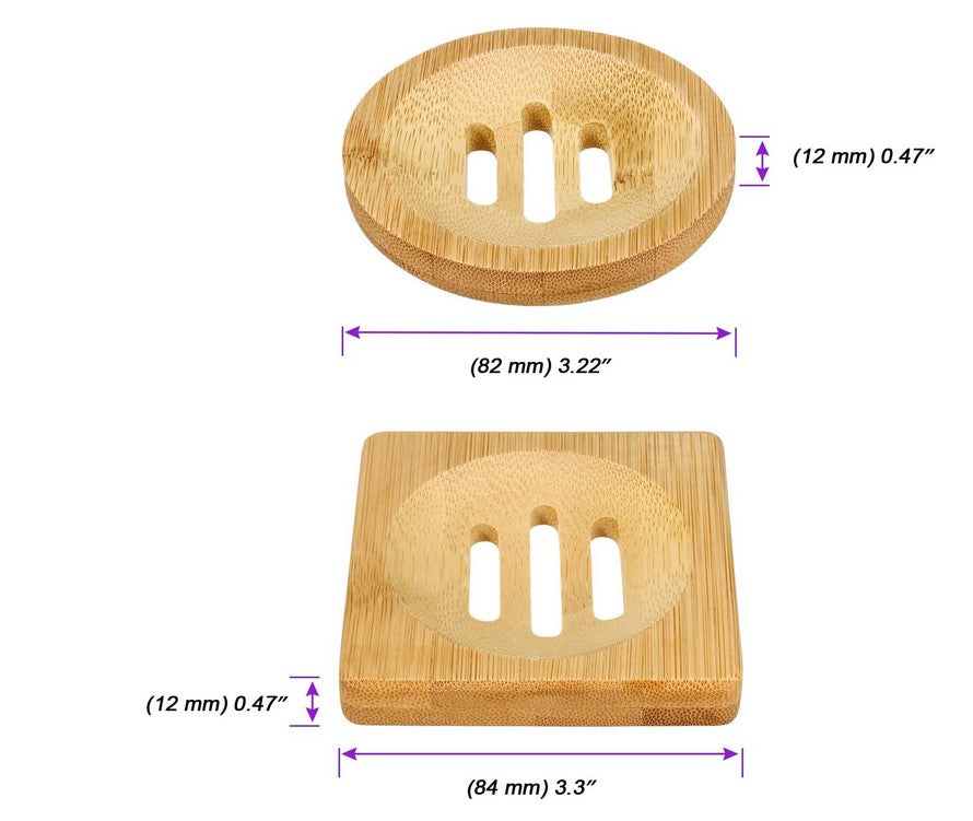 Shower Steamer Bamboo Puck Holder Dish