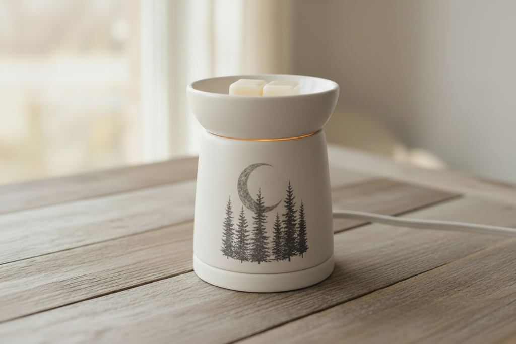 Wax Melter with Nature Scene